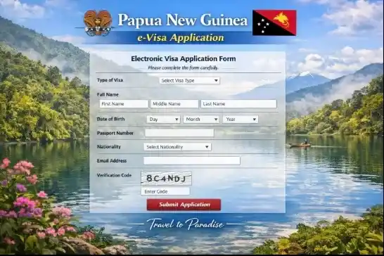 PNG eVisa online application for Papua New Guinea travel visa